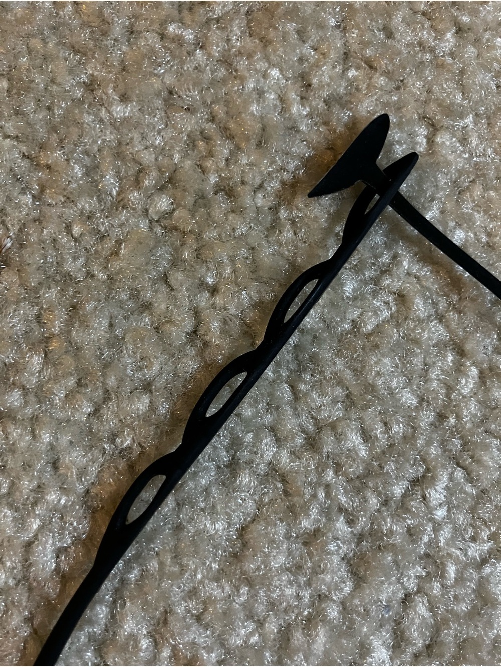 Batucada Black Japanese Flower Silicone Necklace - Picture 3 of 5